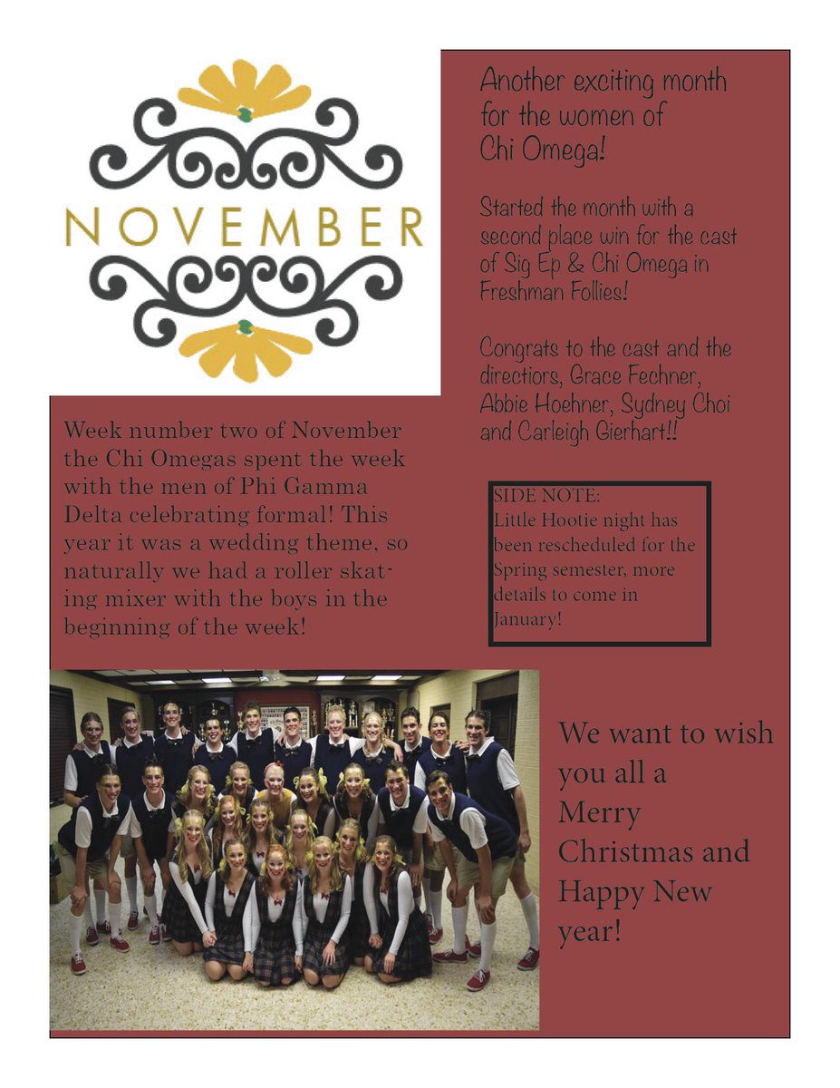 November News from the Actives!