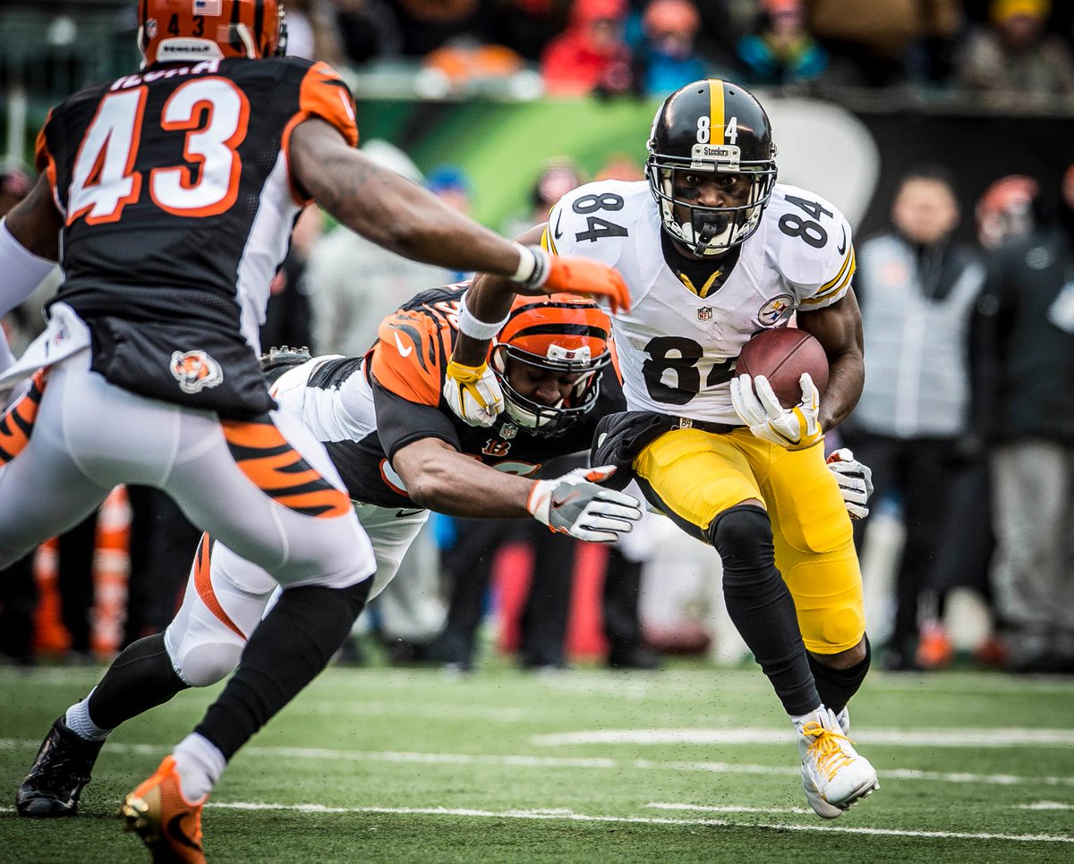 Antonio Brown set an NFL record for the most receptions by any player in th...