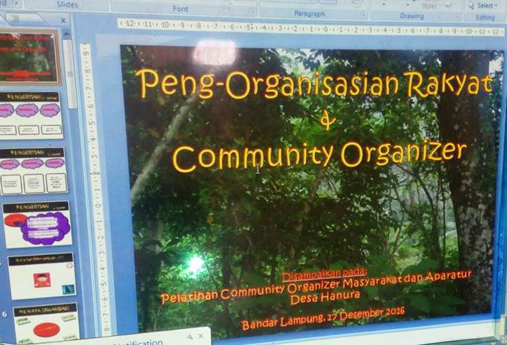 Pegiat Organisasi Di Desa Hanura Mengikuti Pelatihan Comunity Organizer hanura.desa.id/pegiat-organis…