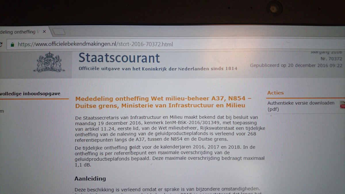 dBvision regelde met succes de tijdelijke ontheffing voor de #A37, minder 'rood' dus in het komende #nalevingsverslag van <a href="/Rijkswaterstaat/">Rijkswaterstaat</a>!