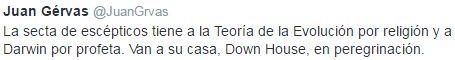 La secta de escépticos tiene a la Teoría de la Evolución por religión y a Darwin por profeta. Van a su casa, Down House, en peregrinación.