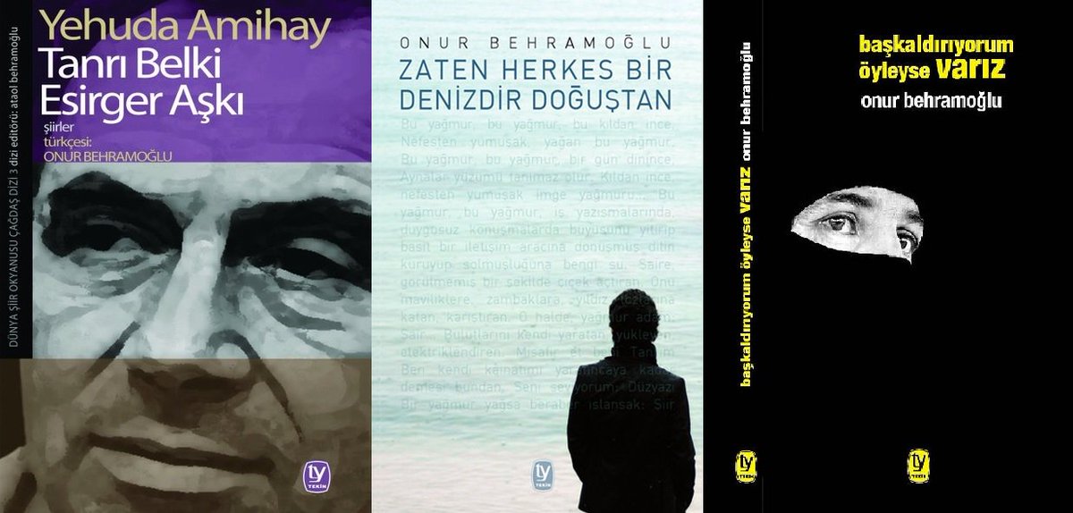 Bu tweeti RT'leyen bir takipçimiz Onur Behramoğlu'nun Tekin Yayınları etiketiyle yayınlanan, imzalı 3 kitabını kazanacak. Bol şans!