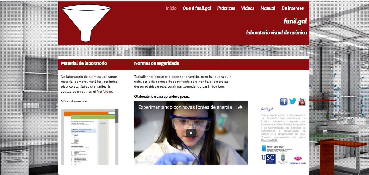 UniversidadeUSC's tweet photo. O laboratorio virtual de química https://t.co/x4dHmbXPXy, premio #INLUGO ao bo uso de internet e a tecnoloxía. https://t.co/o0MsTgEaPC https://t.co/bCK9MoXOv1