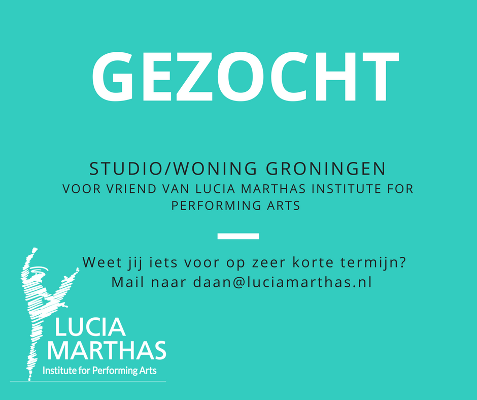Gezocht met enige spoed: #studio/woning in #Groningen voor een vriend van ons instituut. Weet jij iets? Laat het ons weten. RT=Fijn #dank