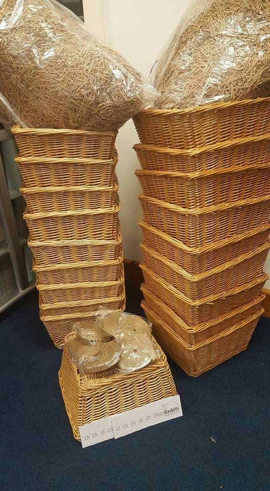 choicebaskets's tweet image. We have had to make up even more hamper baskets! #presentidea #fastseller #uniquepresent