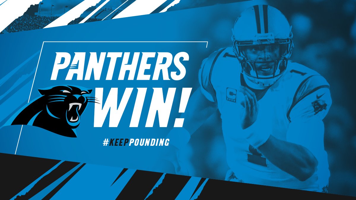 Panthers's tweet photo. #Panthers WIN! #KeepPounding https://t.co/mo6zMafm6k