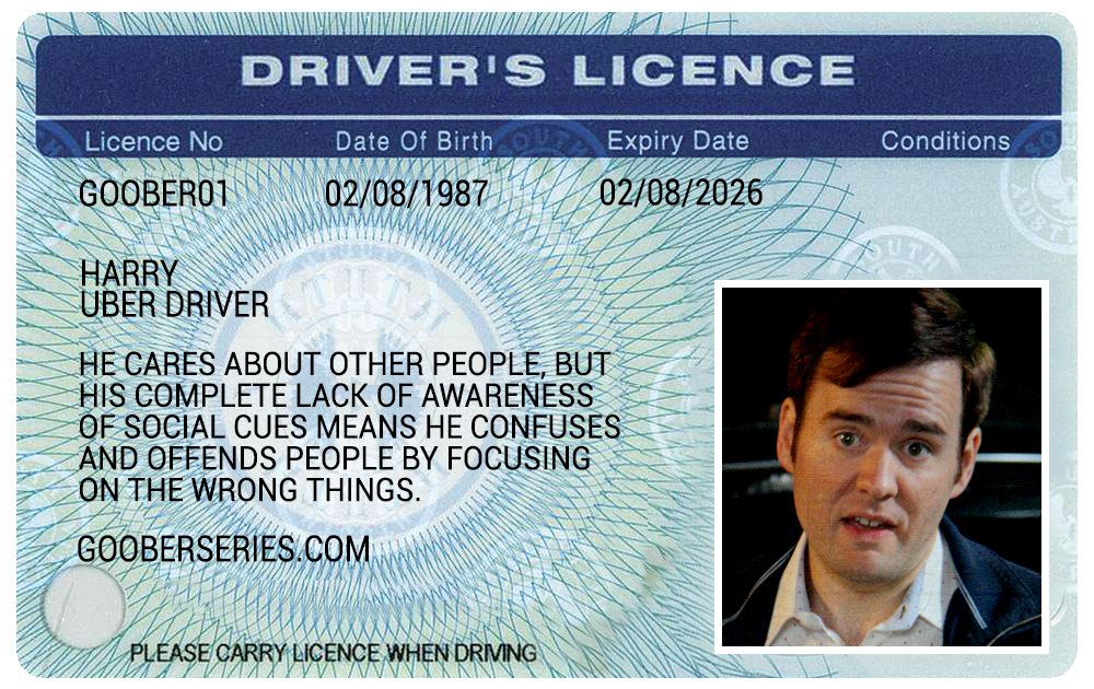GooberSeries's tweet photo. Meet Harry - the Uber Driver in @GooberSeries (coming to @abciview Dec 26th) https://t.co/rjcNkrQqVD