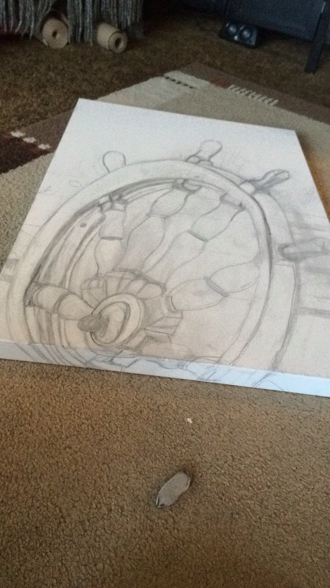 The beginning of a new piece of art work ❤️