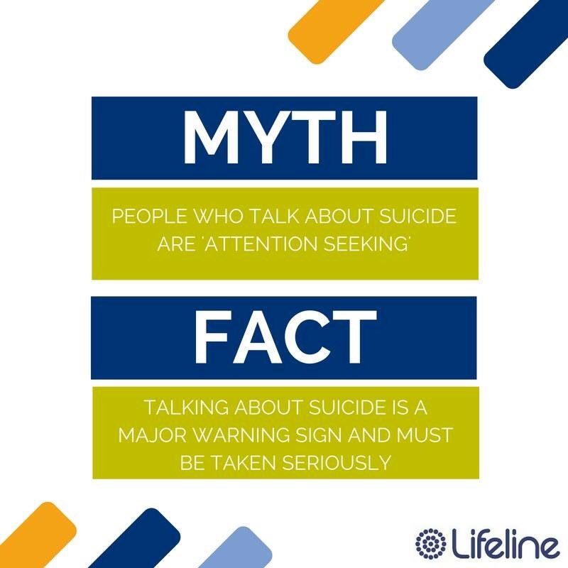 If they're talking, take it seriously. V seriously. <a href="/LifelineAust/">Lifeline</a>