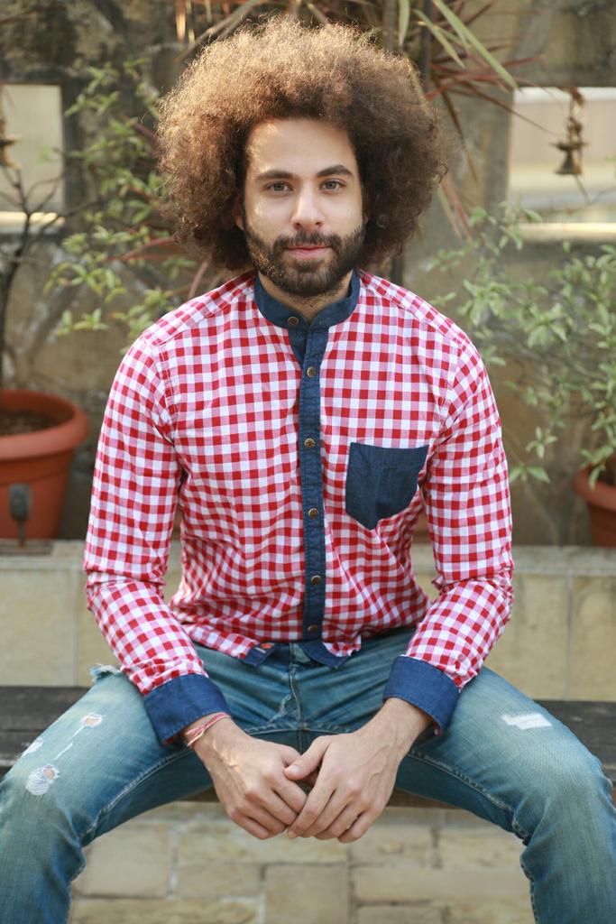 Strawlous's tweet photo. Don a #checked #shirt with a #MandarinCollar this #xmas.Pair with trousers &amp; loafers for a classy evening look. https://t.co/FCPOlQ7LBN