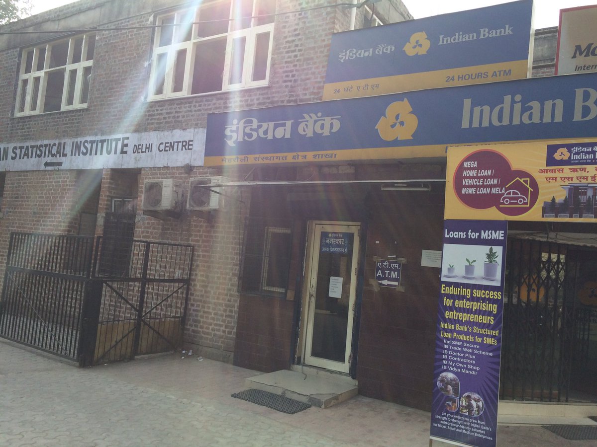 postaditya's tweet photo. @toymango @MyIndianBank branch manager said they are not opening accounts till 31st! This is at Indian Statistical Institute, Delhi branch https://t.co/56qQYJY86R