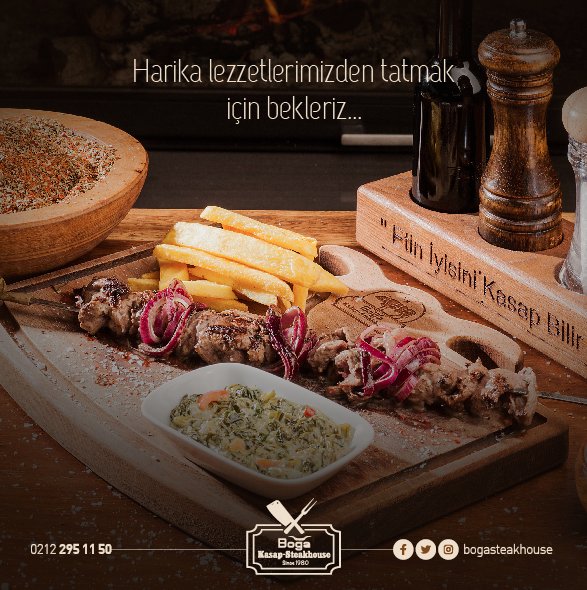 Harika lezzetlerimizden tatmak için bekleriz... (0212) 295 11 50 / 51 • Kağıthane / İstanbul bogasteakhouse.com #bogasteakhouse #steak