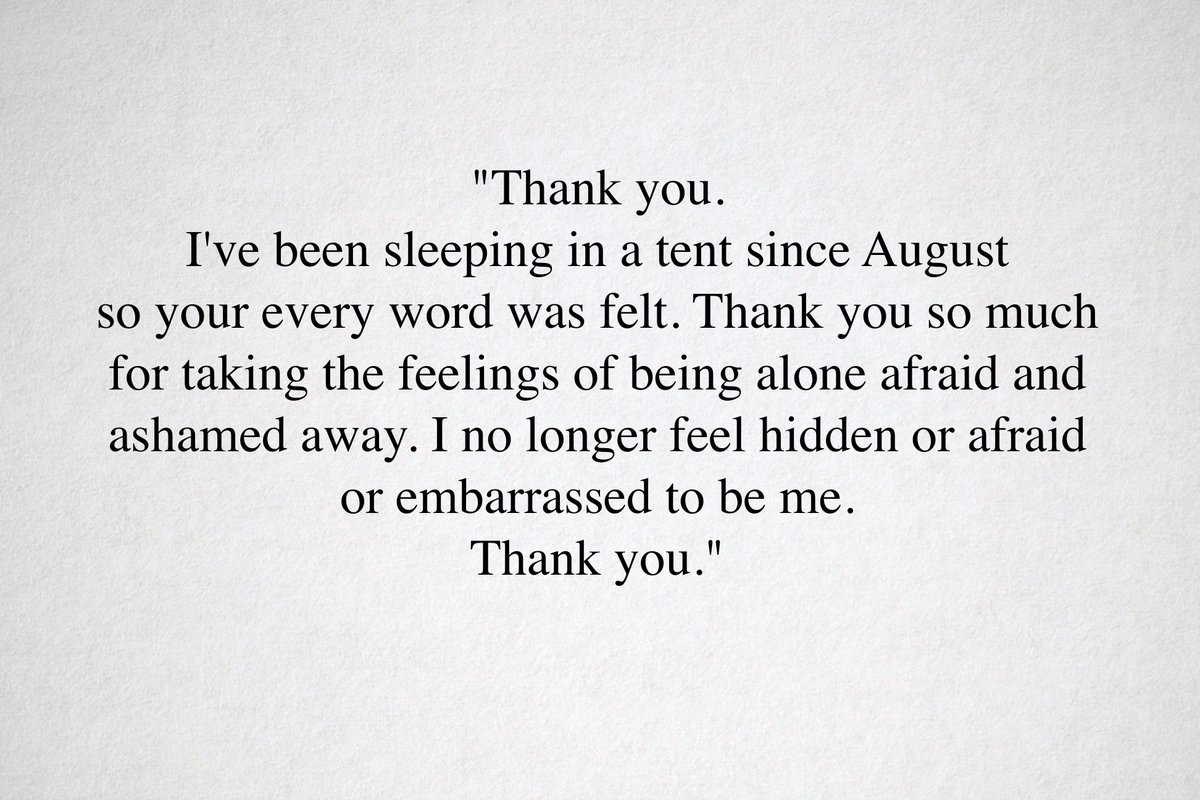terrymcmahon69's tweet image. Receiving hundreds of private messages. This is one. Hope is not just a word.
#HomeSweetHome #ApolloHouse #EndHomelessnessNow @HSHIreland