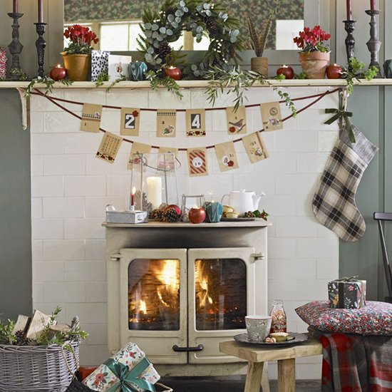 countryhomesmag's tweet photo. Get creative and craft rag garlands and card strings to decorate a cosy fireplace... https://t.co/fkXeGyfCXy