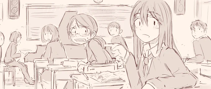 喧嘩を売る人…
#お絵描き #絵コンテ 
