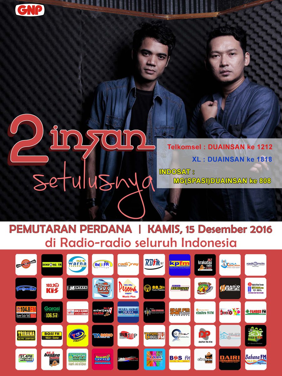mentaya_fm's tweet photo. #NowPlaying on Music Plus @mentaya_fm
@2insan_official #setulusnya #lagukece
cc : @gnpmusic , @akmalmatrixfm https://t.co/Y0tMxWnt0Y