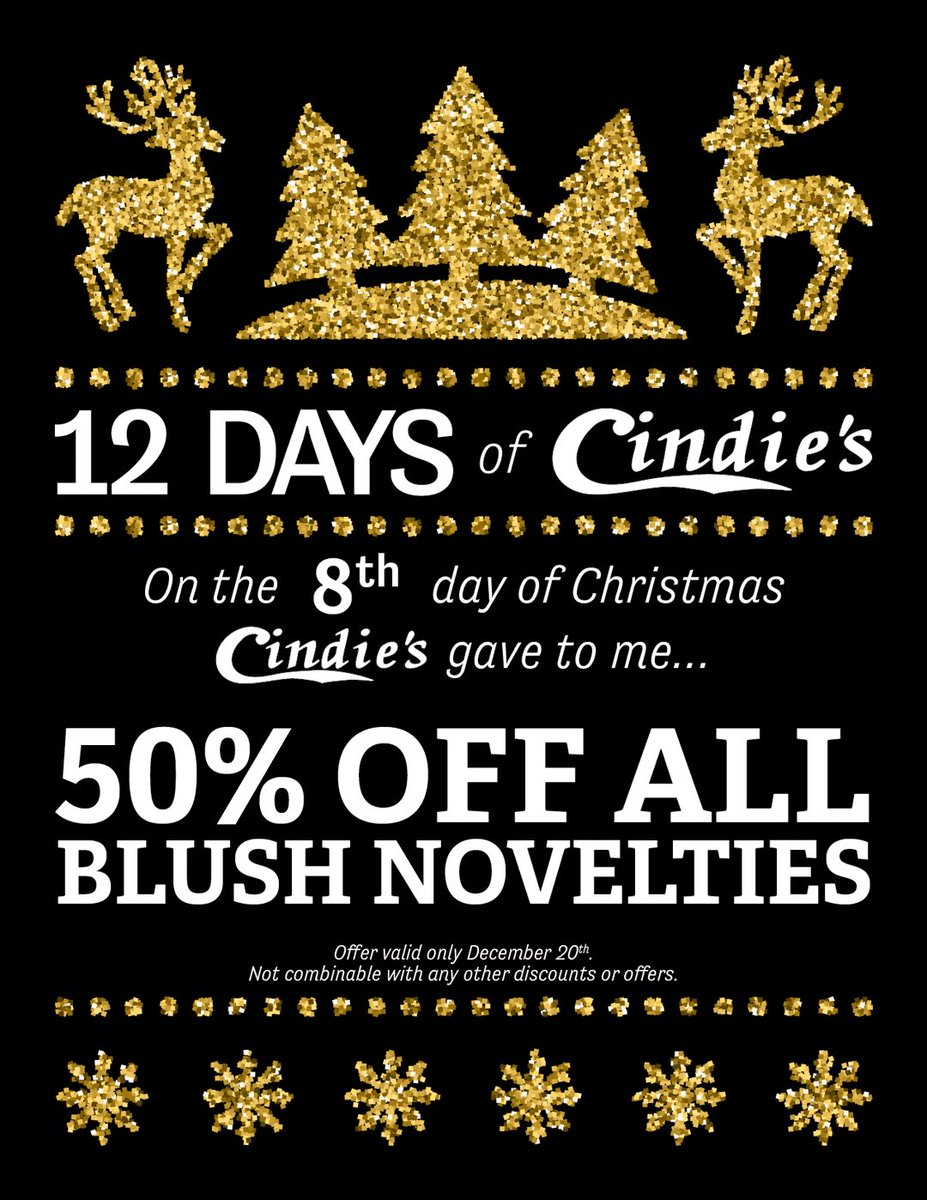 On the 8th day of Christmas... @BlushNovelties