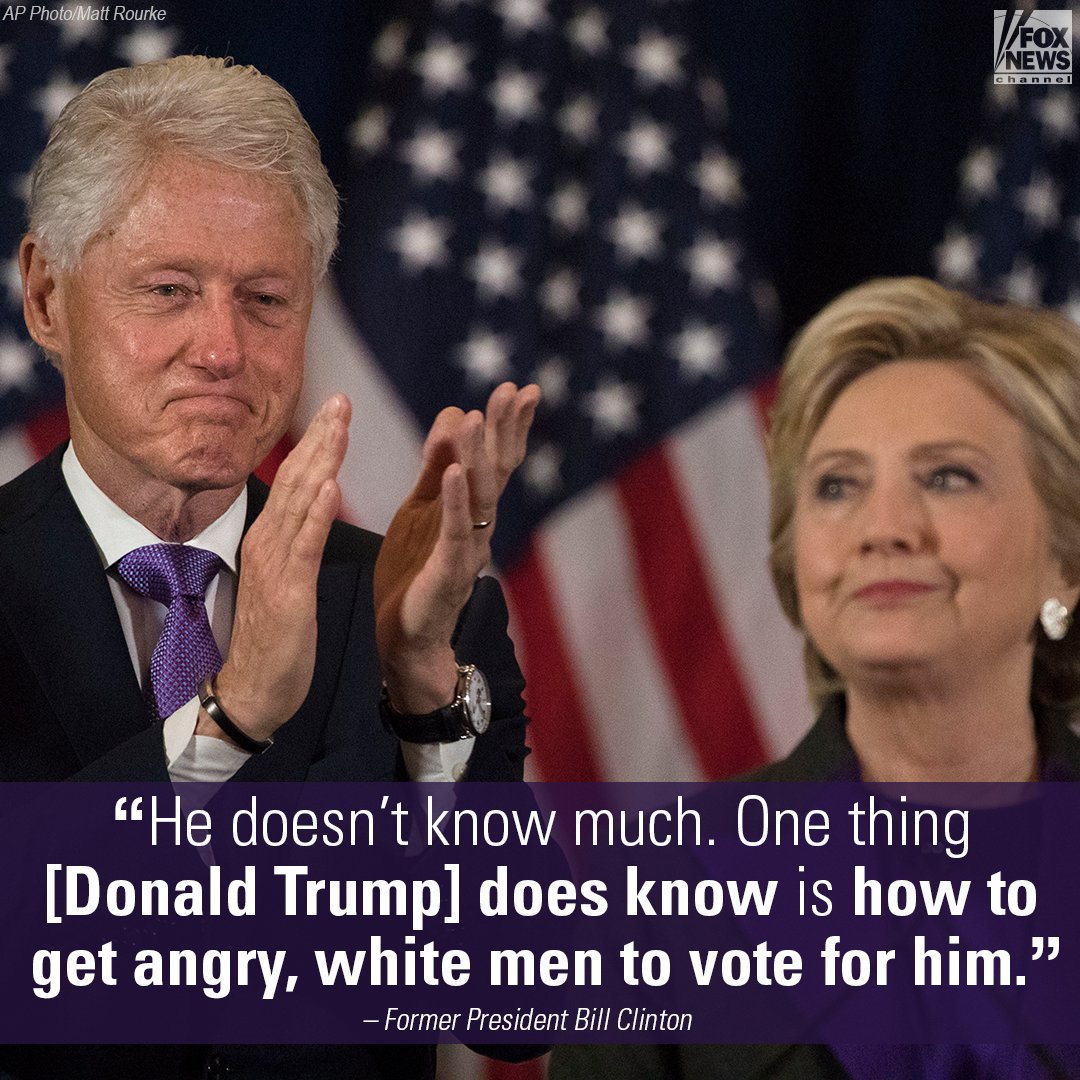 FoxNews's tweet photo. Former President @billclinton mocked President-elect @realDonaldTrump's intelligence by saying "he doesn't know much." https://t.co/kf5HODEcCF