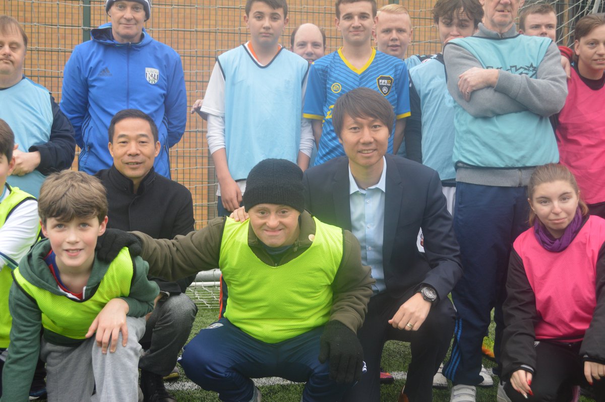 WBAFoundation's tweet photo. Yesterday our Football and Pan Disability Christmas Camps enjoyed a visit from @WBA Director Mr.Lee and China's Assistant Manager Li Tie! https://t.co/pu71EKGWl6