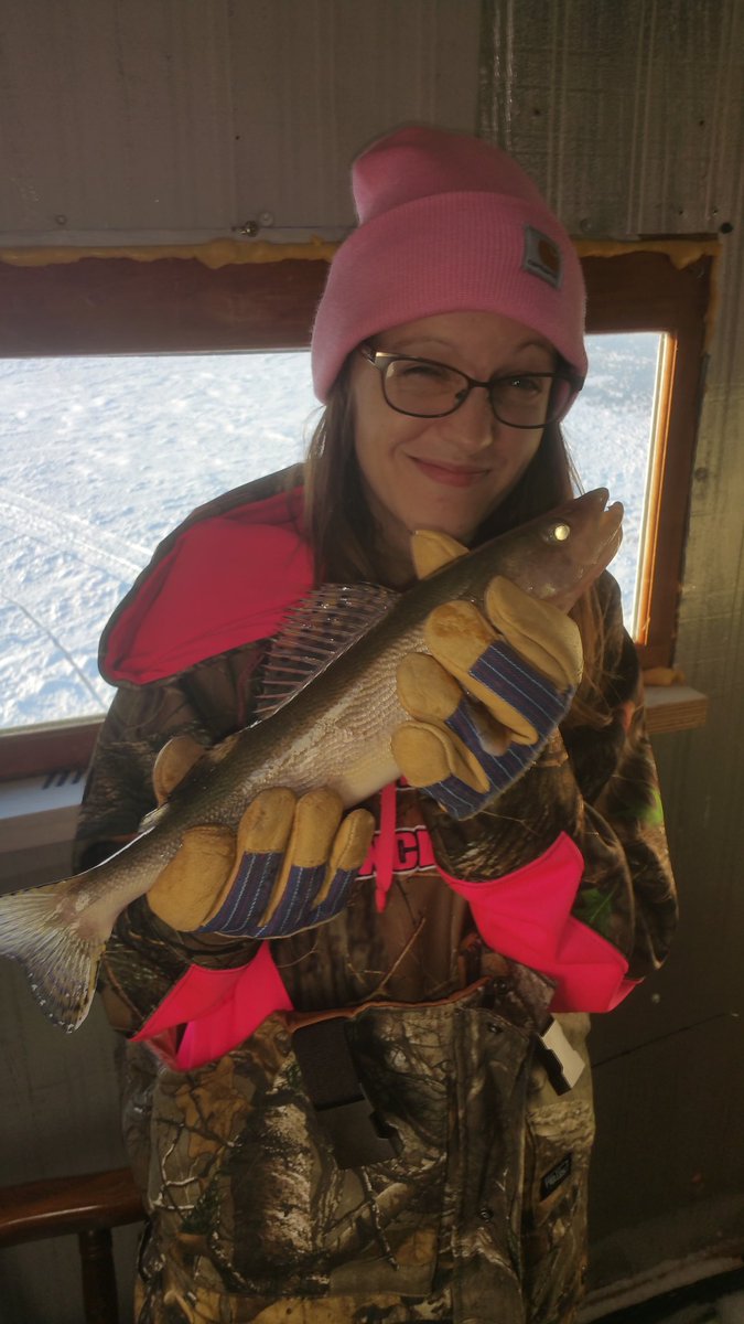 BlessedBookkeep's tweet image. Good morning! Here's a little taste of my weekend... First catch of the season! #icefishing #lakeofthewoods