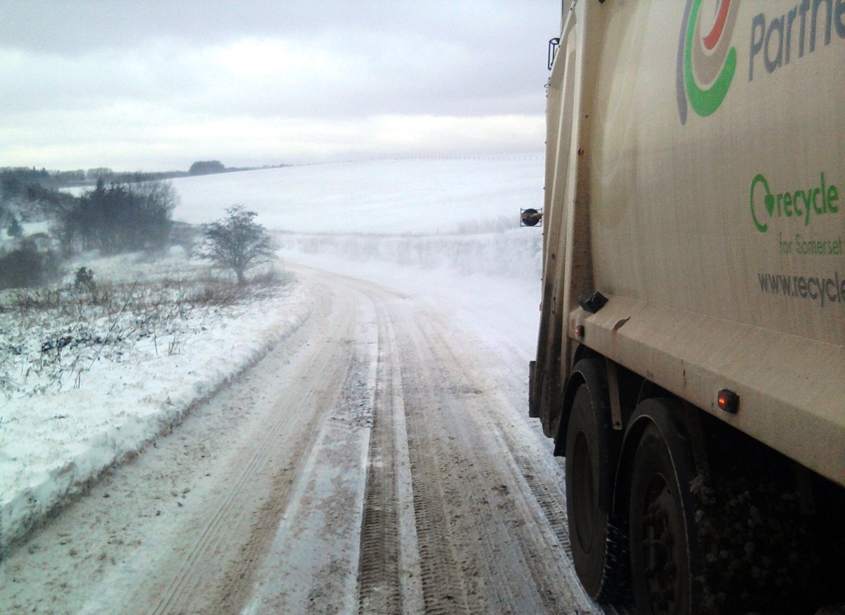 Bad weather could put brakes on #Somerset rubbish collections over #Christmas warn
<a href="/SomersetWaste/">Somerset Council Waste Services</a> . Details - bit.ly/2hPswTs
