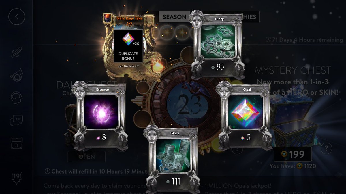 I get 2x Bonus, So lucky :) <a href="/vainglory/">Vainglory</a> #ShareYourLoot