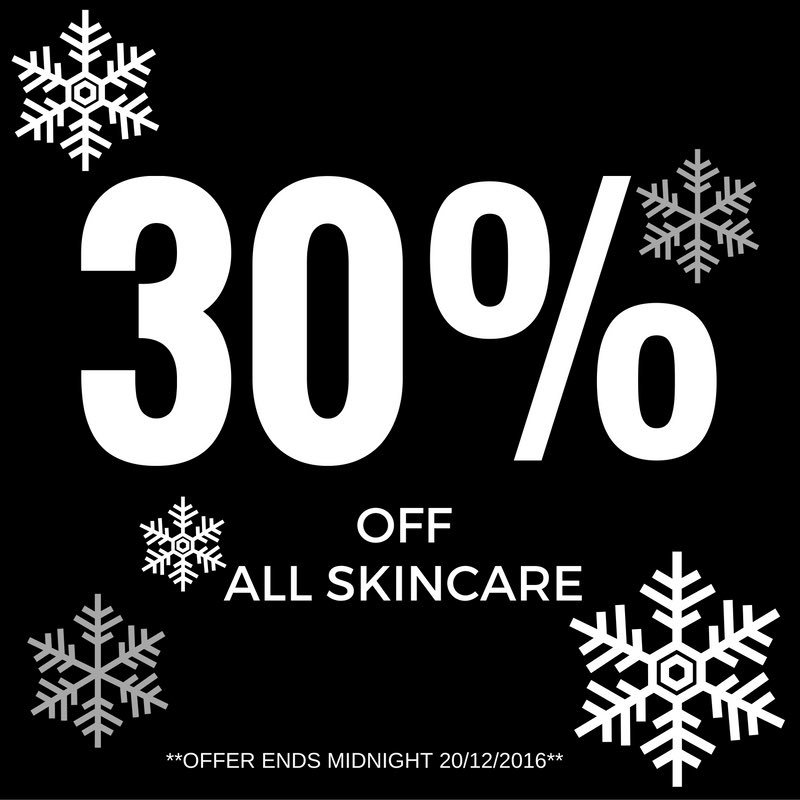 We have an exclusive 30% OFF all of our skincare online and in our spa ending Midnight TONIGHT! #crystalclearskincare #itsliverpool🎅🏽🎁
