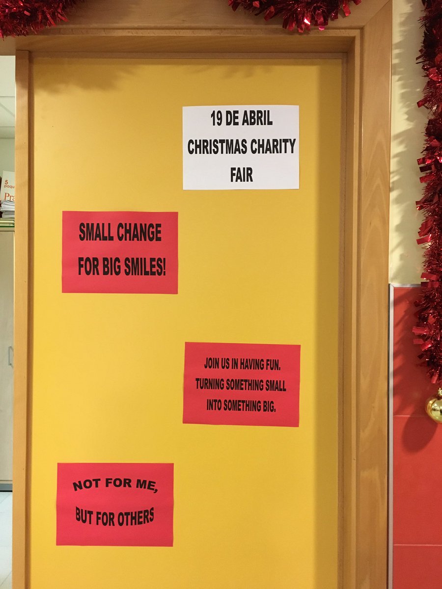 ceip19's tweet photo. Christmas Charity Fair #ceip19deabril https://t.co/mcZXgHsE4x