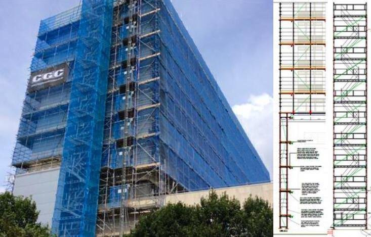 EverlastScaff's tweet photo. A look back over the last year and this was a fantastic project in Bradford. Designed independent and temp staircase #everlastscaffolding https://t.co/yPRD5pjPX2