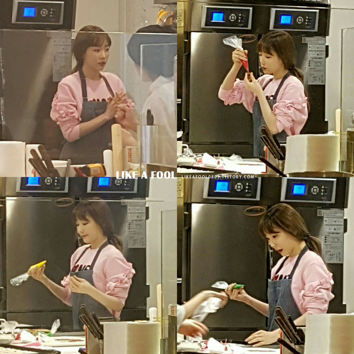 [PIC][20/21-12-2016]TaeYeon xuất hiện tại SUM CAFÉ để tham gia làm bánh Giáng Sinh vào chiều nay C0HB4SeUcAATxx0