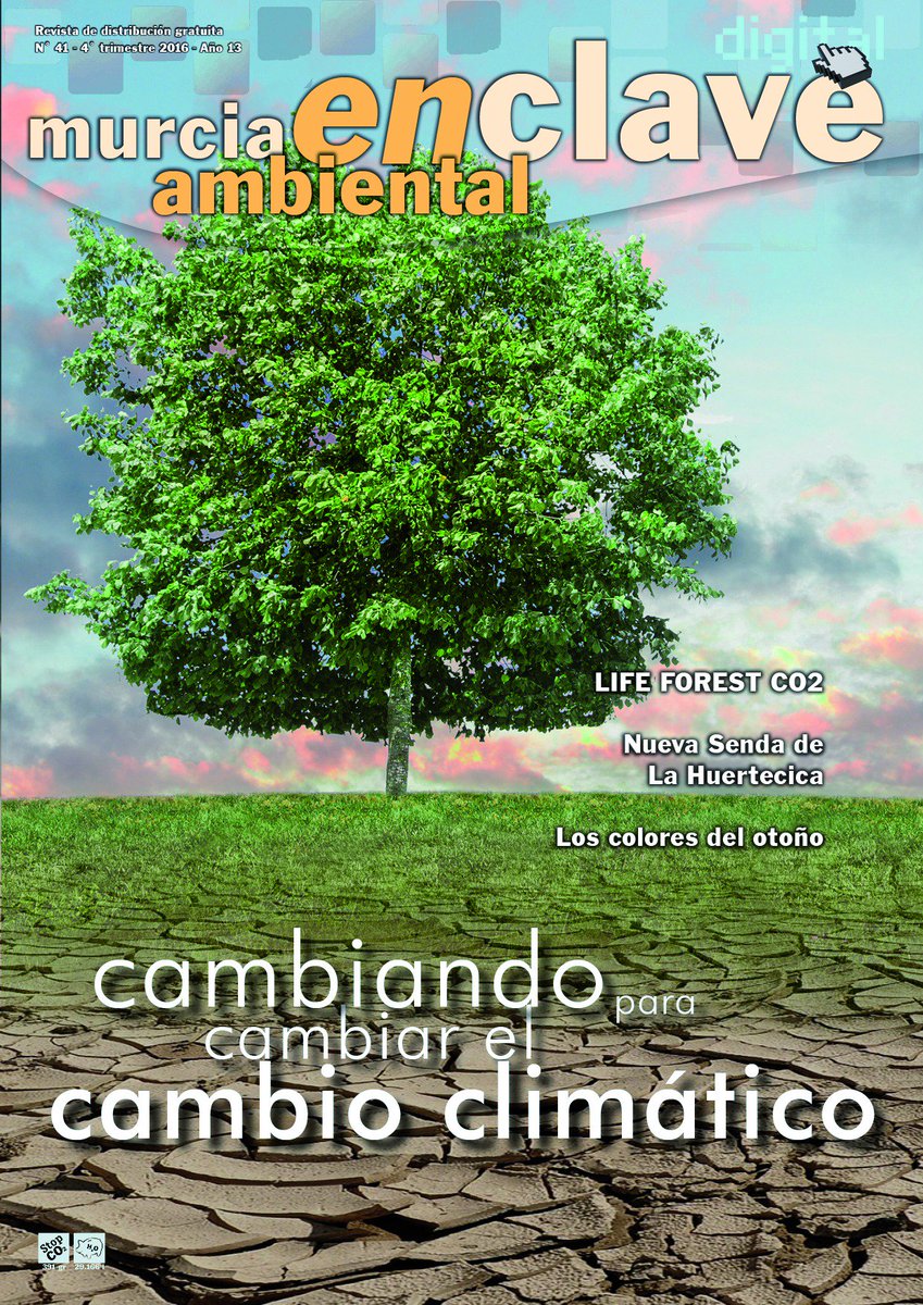Recién editado el nº41 de Murcia enclave ambiental, con profundidad en cambio climático... murciaenclaveambiental.es.