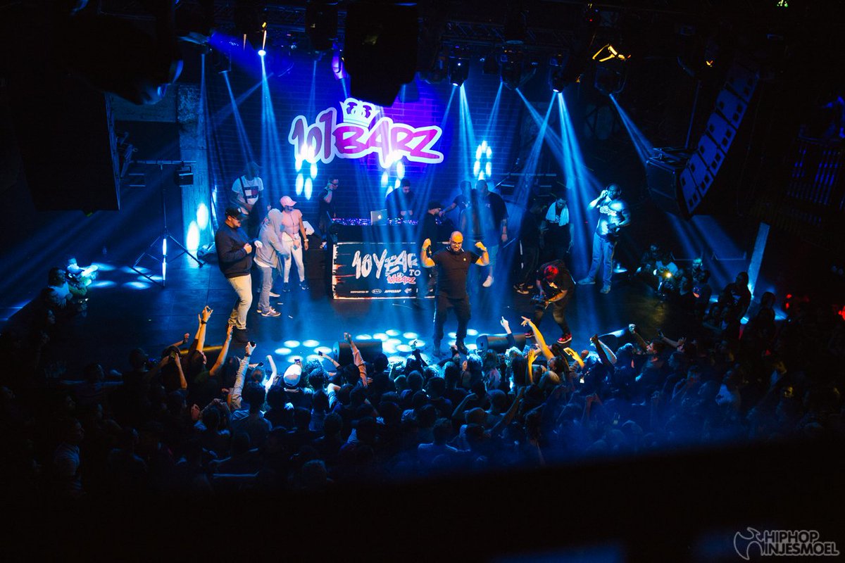 Het tienjarig bestaan van <a href="/101barz/">101Barz</a> werd gevierd in Rotterdam met o.a. Kempi, Winne &amp; Feis, Jozo en Wilde Westen: hiphopinjesmoel.com/events/zo-ging…