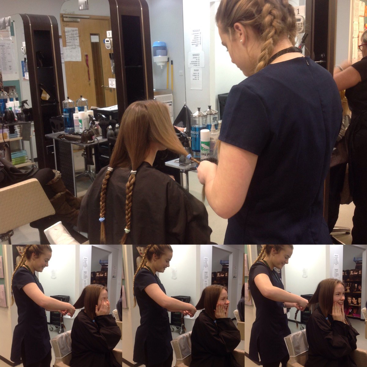 TomlinscoteHair's tweet photo. #Hairdressing #hair #students #vocational #littleprincesstrust  #hairtalk #tomlinscote #salon #surrey #hampshire https://t.co/vs5LCgr2pO