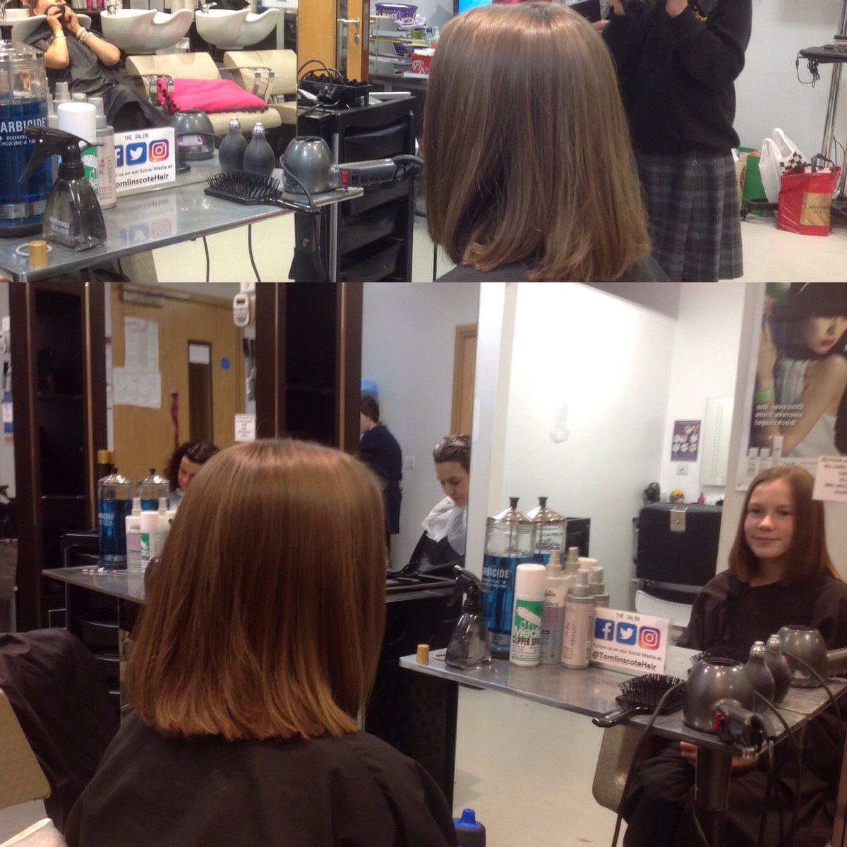 TomlinscoteHair's tweet photo. #Hairdressing #hair #students #vocational #littleprincesstrust  #hairtalk #tomlinscote #salon #surrey #hampshire https://t.co/vs5LCgr2pO