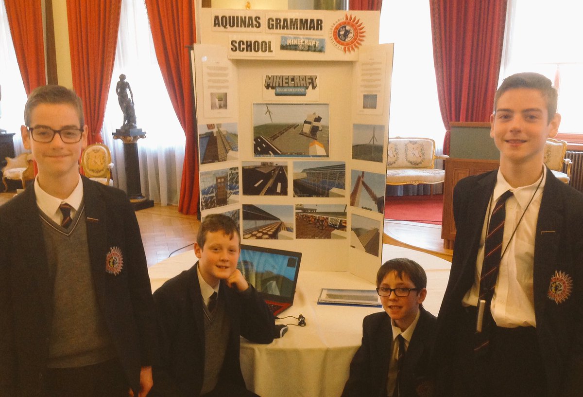 AquinasTD's tweet photo. Aquinas students at the STEM aware Minecraft competition today #stemaware #belfastharbour #gilbertashnews https://t.co/9FLTXsS8el