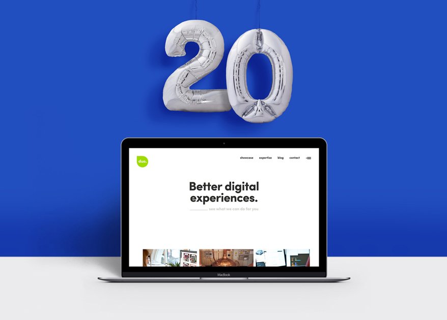 We bestaan 20 jaar! Én dat vieren we door jullie (en onszelf) te trakteren op een nieuwe website en huisstijl. bit.ly/2higd0W