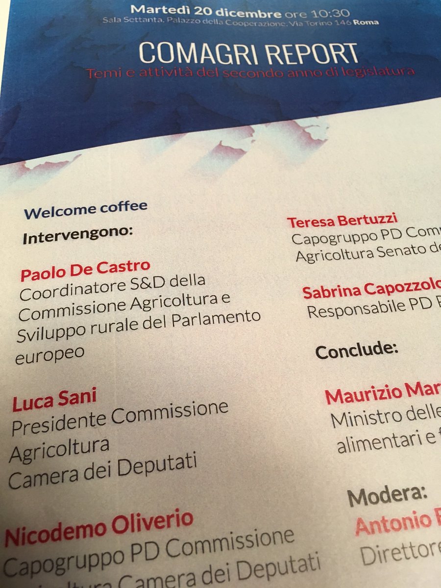 ben_g_m's tweet photo. Presentazione #comagri #report @paolodecastro https://t.co/FH6w0oPtHM