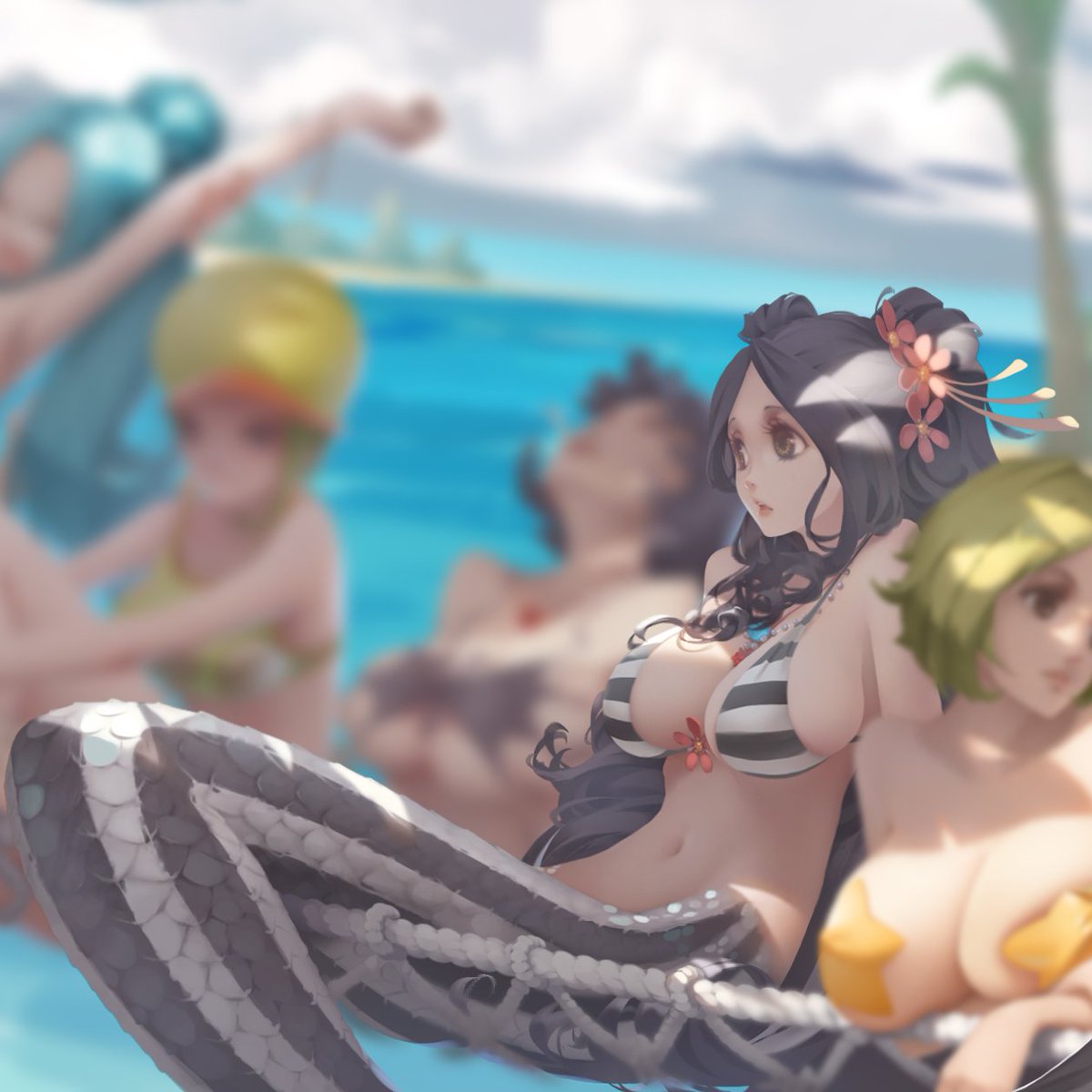 MonsterGirlsBot's tweet photo. https://t.co/KY2PHiZb6k #one_piece #camie #ishilly #miss_valentine #nefertari_vivi #shakuyaku https://t.co/rAmvqIifOP