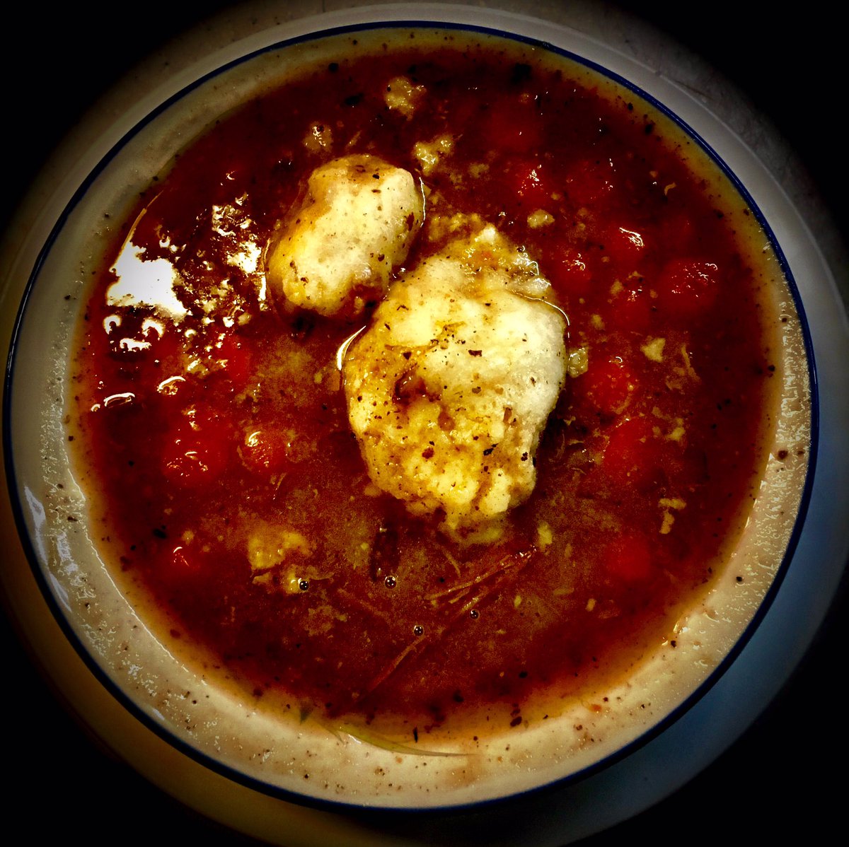 JKonBikes's tweet photo. Not #BBQ but an AWESOME Ox Tail Soup thanks to @FlatwaterBeef 👍🏼👍🏼 https://t.co/ufhJ69sH26