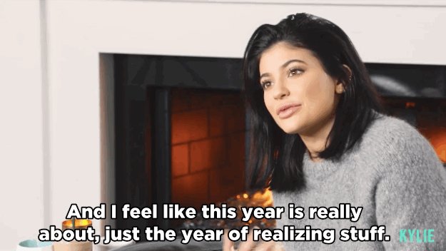 Image result for kylie jenner realising
