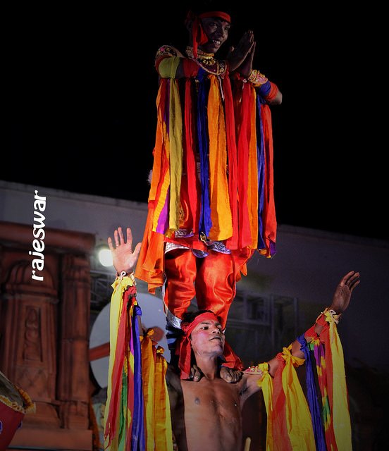 purulia dance,staged at Shrkhetra Mahotsav #Puri #Odisha, males troupe dn fantastic job  fusion of classical Hinduism & Tribal #chaudance