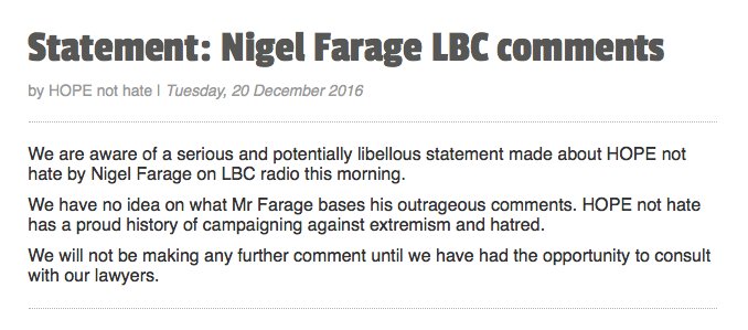 hopenothate's tweet image. HOPE not hate statement on #Farage #LBC comments hopenothate.org.uk/news/home/arti…