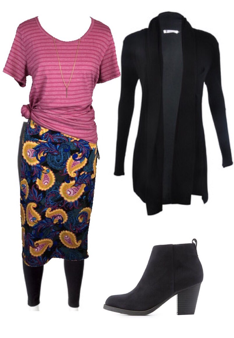 NoPlaceLikeRoe's tweet photo. #OOTD #styleblogger 
Join our VIP group to claim this outfit! https://t.co/P7EsCh1NLH #patternmixing  #lularoecassie #lularoeclassictee https://t.co/cO1PrAIkhe
