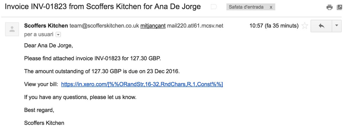Hi <a href="/ScoffersKitchen/">Scoffers Kitchen</a> I am receiving spam from you! Be careful!