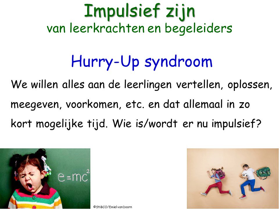 Wie is er #impulsief de #leerkracht of de #leerling? <a href="/OudersOnderwijs/">Ouders & Onderwijs</a> <a href="/SO_nieuws/">Speciaal Onderwijs</a> <a href="/PO_nieuws/">Basisonderwijs NOG</a> <a href="/VO_nieuws/">Voortgezet Onderwijs</a> <a href="/Passend_Onderw/">Passend Onderwijs</a> <a href="/PssndOnderwijs/">Opleiding Leidinggeven aan OOP</a>