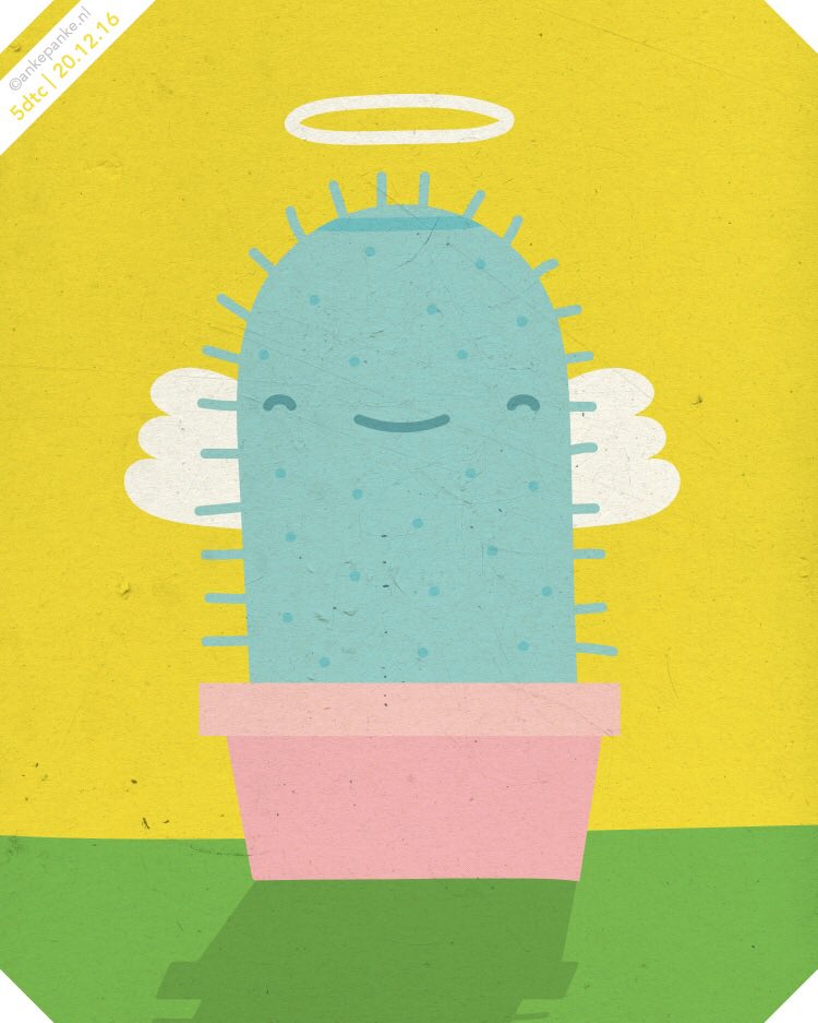 Lief, stekelig klein engeltje. #illo_advent