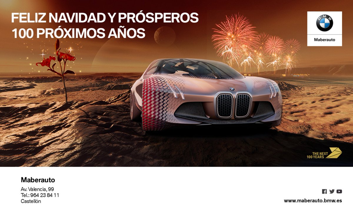BMWMaberauto's tweet photo. ¿Cómo felicitaremos la #Navidad dentro de 100 años? No podemos saberlo, pero seguiremos deseando lo mejor a nuestros clientes. #FelizNavidad https://t.co/XkAPehzxVz