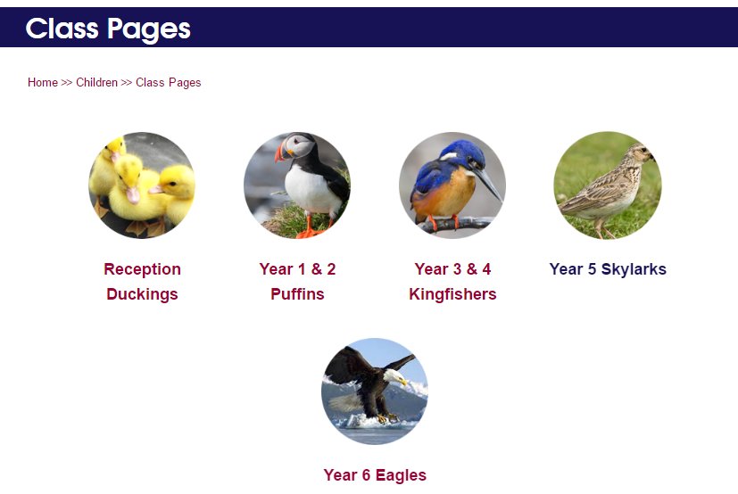 Primarysite's tweet image. We love the bespoke class page icons on @LavenhamPrimary schools website. ow.ly/CAro3079PCI #schools #classpages #Suffolk