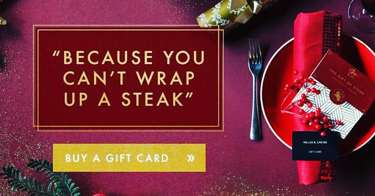 Stuck for ideas, why not give them the gift of a steak with one of our gift cards this festive season #fortheloveofsteak
