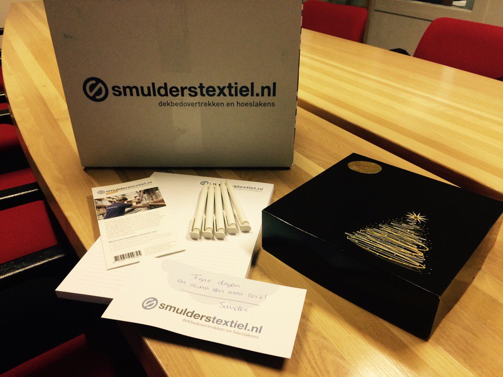 duidelijk_nl's tweet photo. En we vonden de samenwerking met @smulderstextiel al fantastisch... dit maakt het zowaar nog leuker. Bedankt jongens! https://t.co/hQa4ri7SxQ